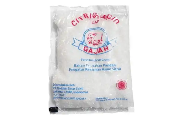 citric acid cap gajah