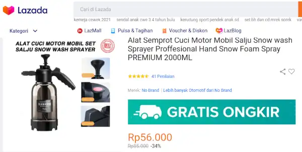 alat cuci motor tanpa listrik