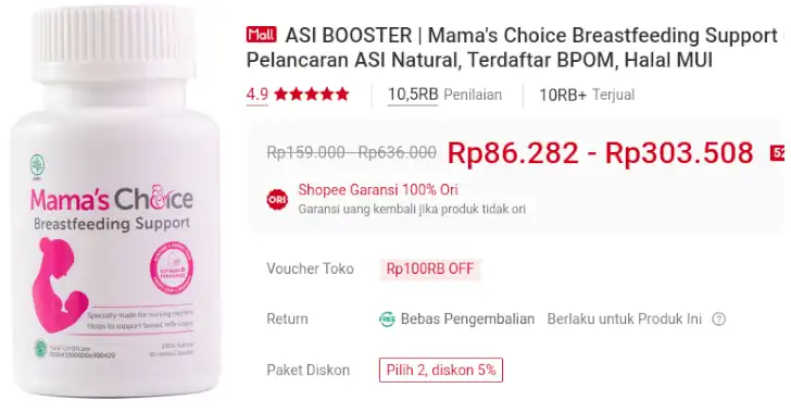 asi booster kapsul mama choice