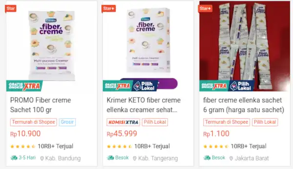 harga fiber creme