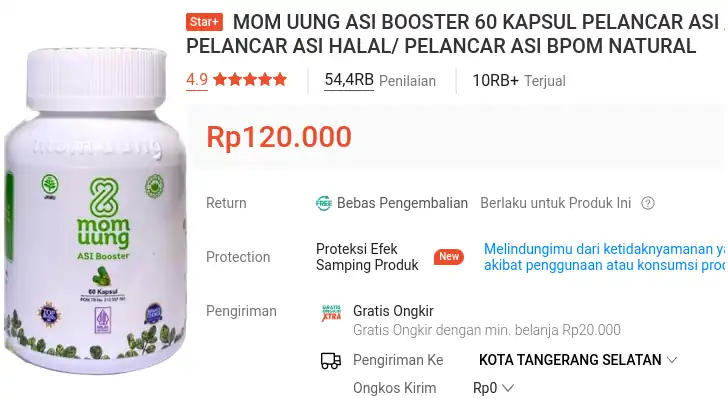 harga mom uung asi booster