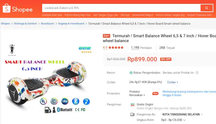 hoverboard anak murah