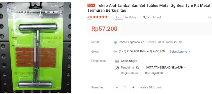 promo alat tambal ban tekiro