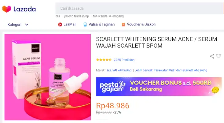 scarlett acne serum