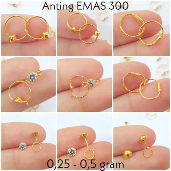 Anting Bayi LIA Silver Gold