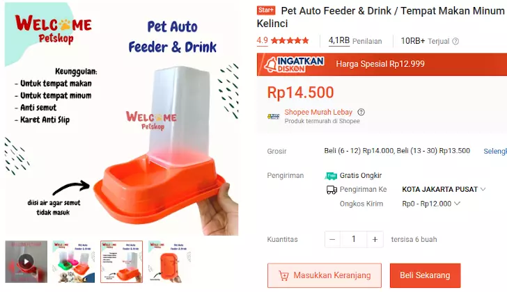 Dispenser Makanan Kucing Anti Semut