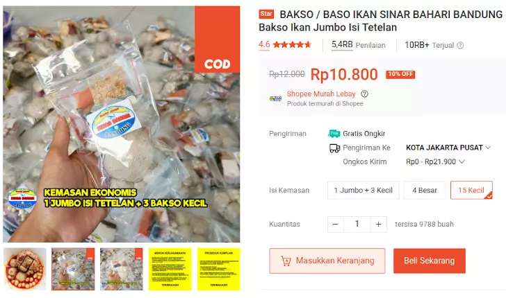 bakso ikan kemasan