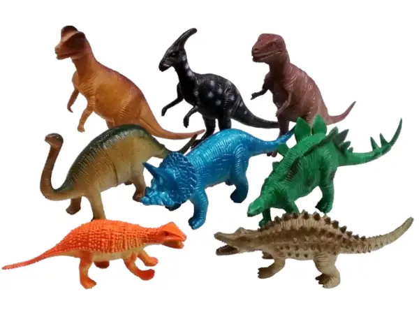 mainan dinosaurus karet kecil