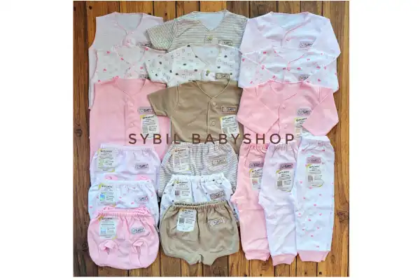 paket baju bayi perempuan 0 3 bulan