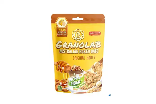 snack bumil Granolab Australian Baked Oats Original Honey