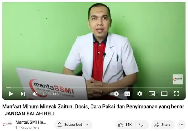 cara minum minyak zaitun yang benar