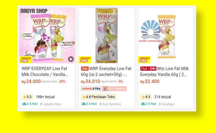 alternatif pembelian susu low fat
