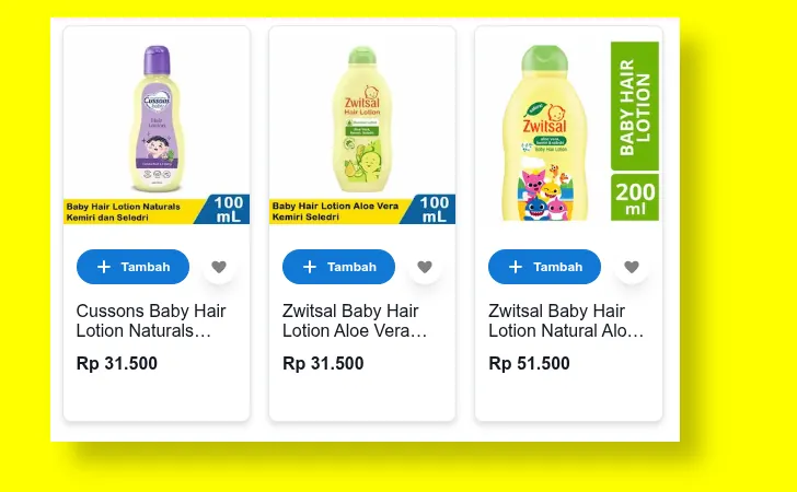 baby hair lotion kemiri di indomaret