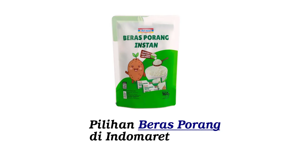 beras porang di indomaret