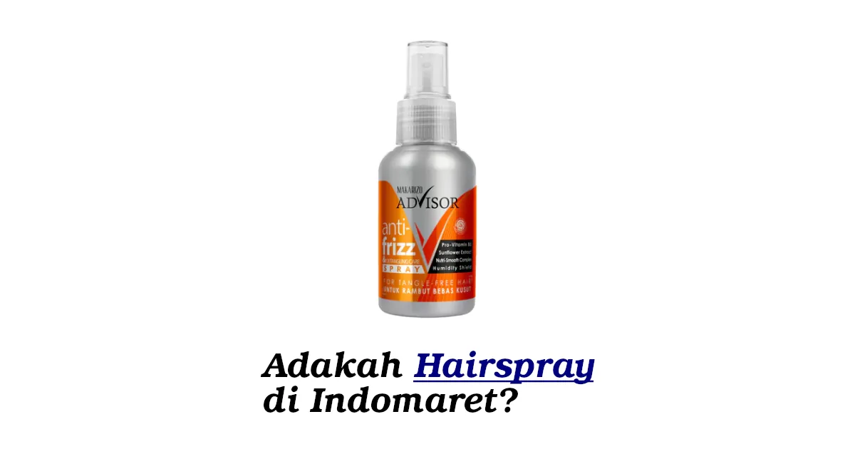 hairspray di indomaret
