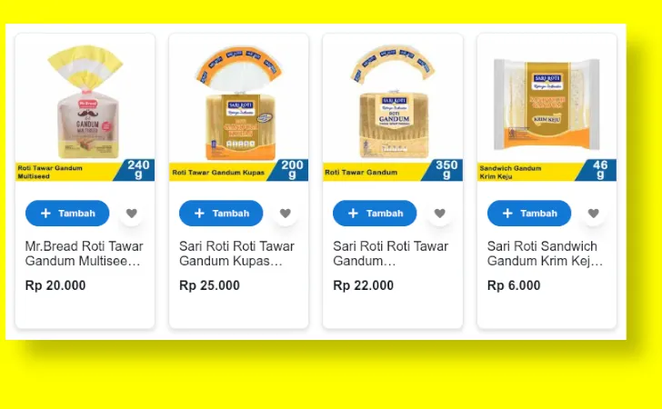 harga roti gandum di indomaret