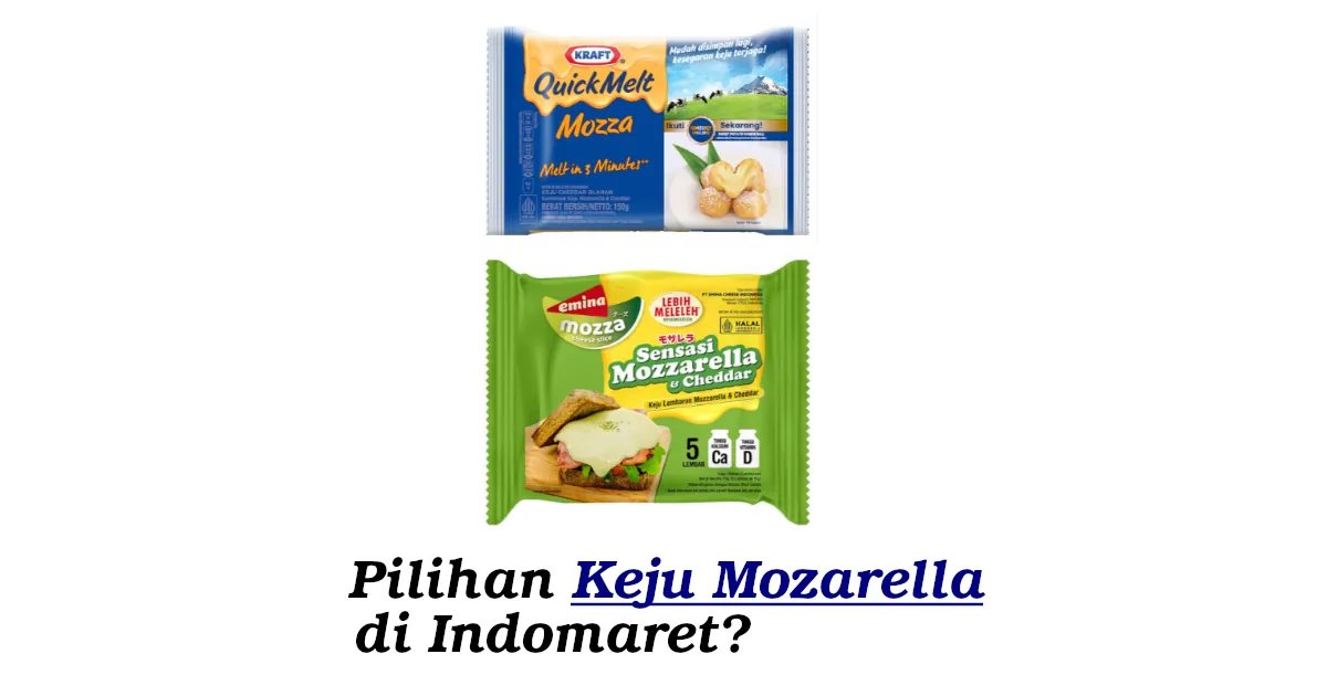 keju mozarella di indomaret