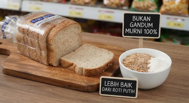 komposisi roti gandum indomaret