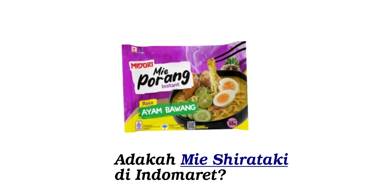 mie shirataki di indomaret