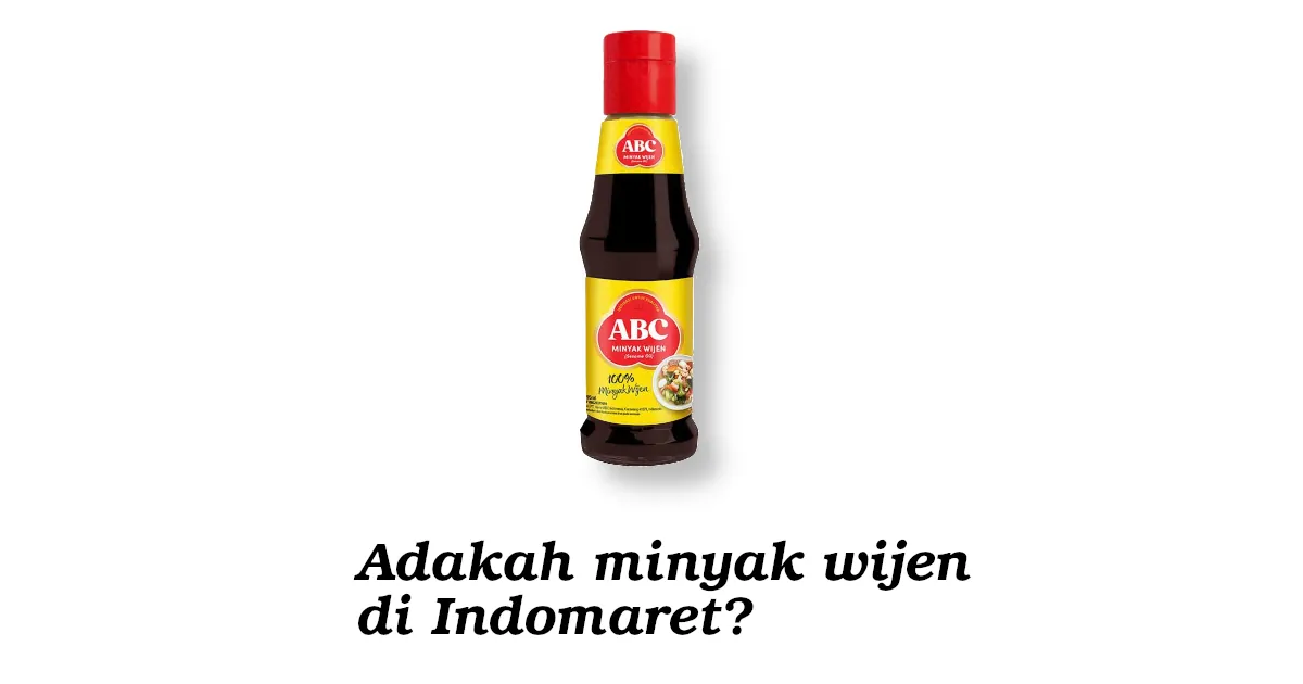 minyak wijen di indomaret