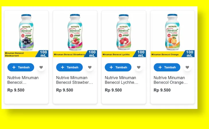 nutrive benecol di indomaret