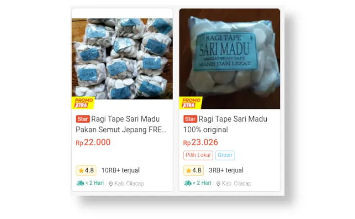 ragi tape sari madu