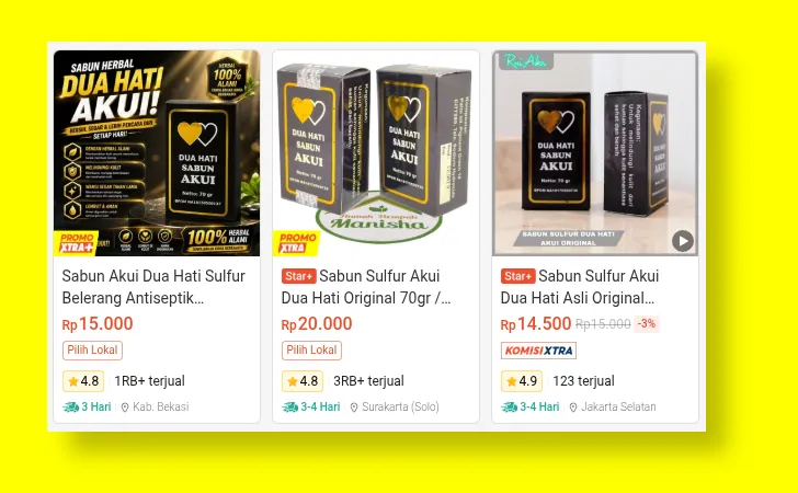 sabun belerang terlaris di shopee