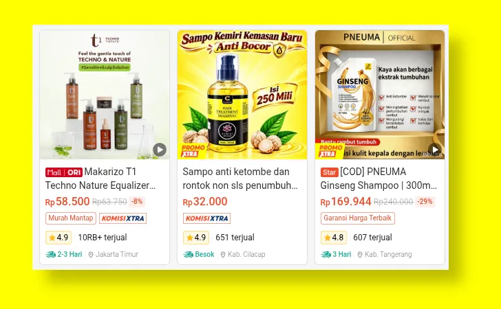 shampo non sls terlaris di shopee
