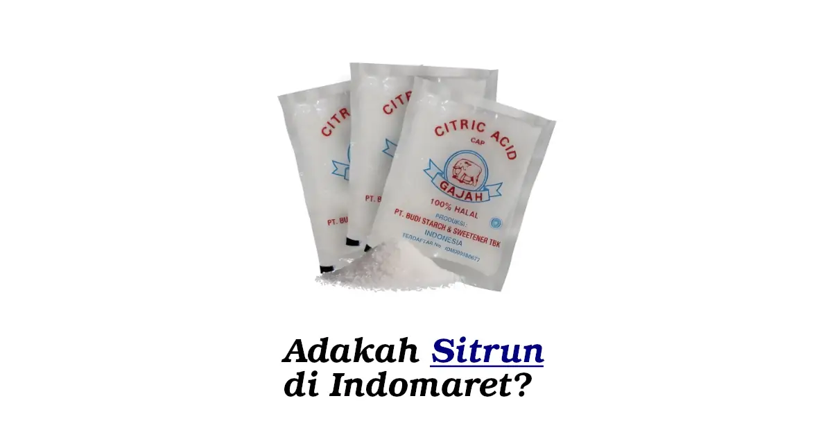 sitrun di indomaret