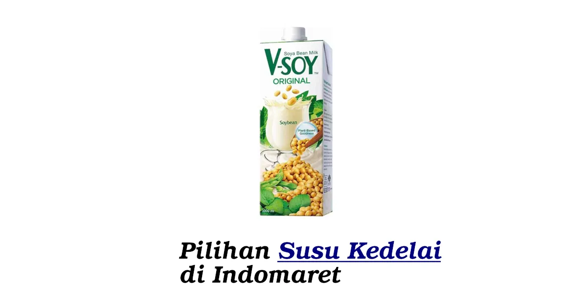susu kedelai di indomaret