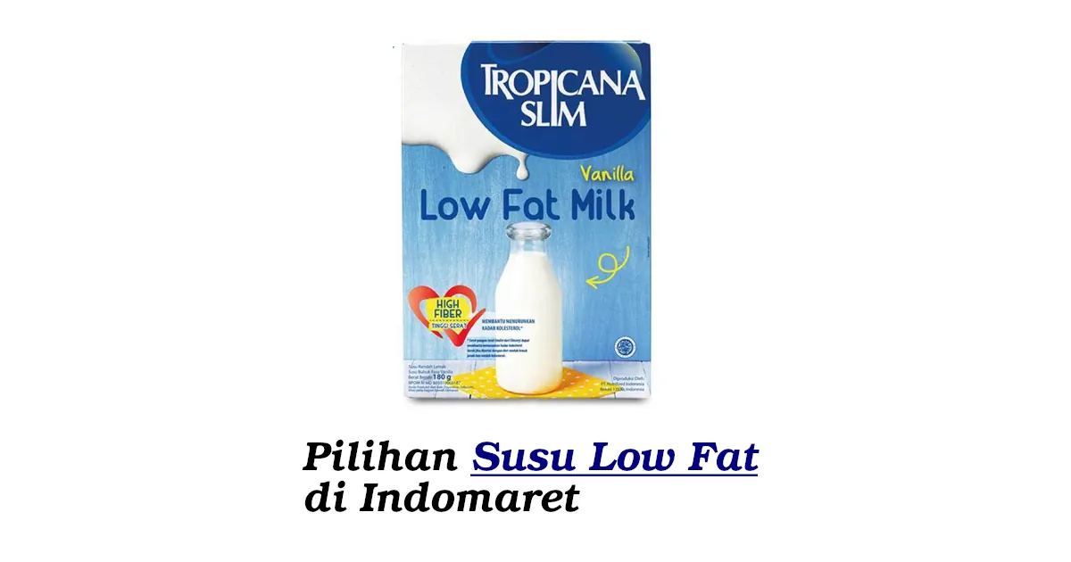 susu rendah lemak di indomaret