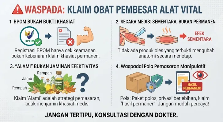 waspada klaim obat pembesar alat vital pria