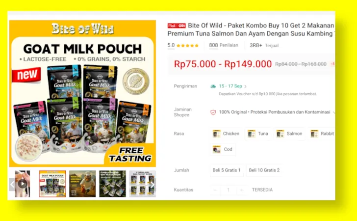 Bite of Wild Goat Milk