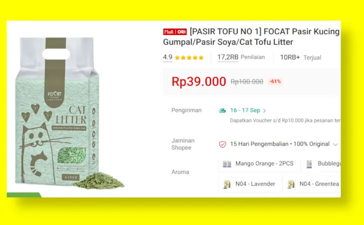 Focat Tofu Cat Litter