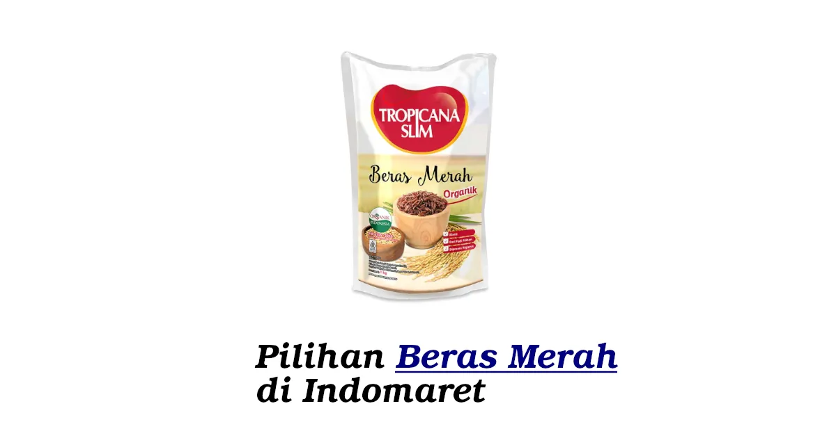 beras merah di indomaret