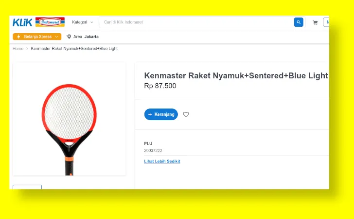 kenmaster raket nyamuk di indomaret