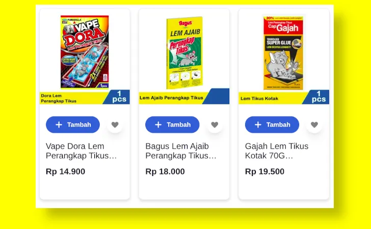 lem perangkap tikus di indomaret