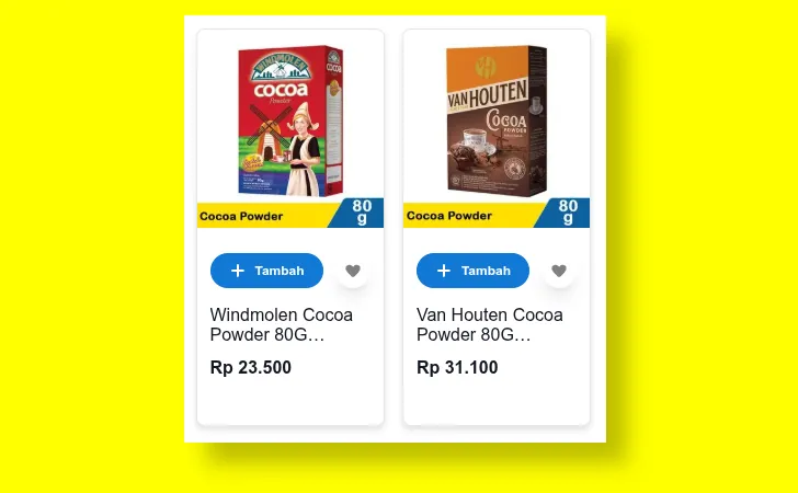 merk coklat bubuk di indomaret