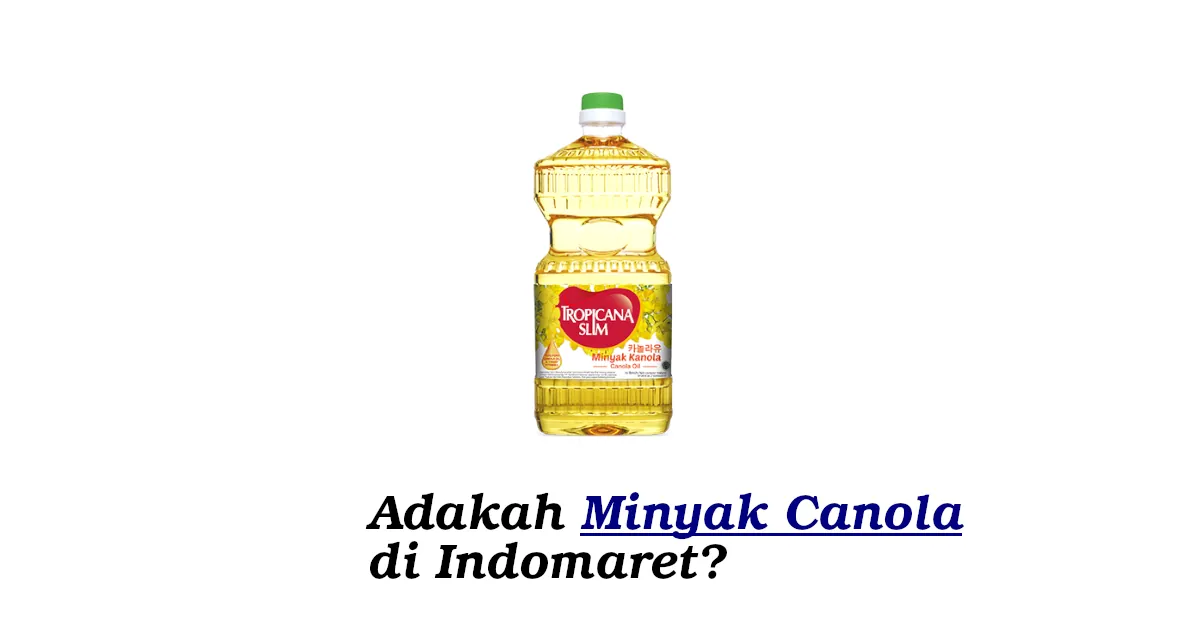 minyak canola di indomaret