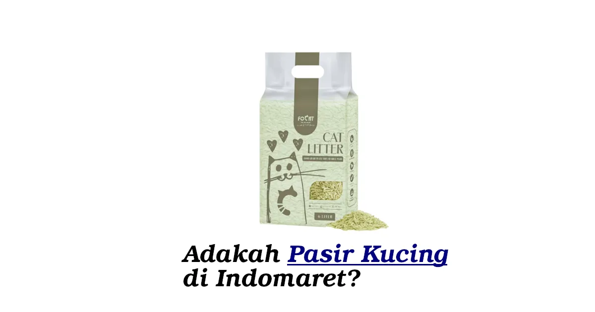 pasir kucing di indomaret