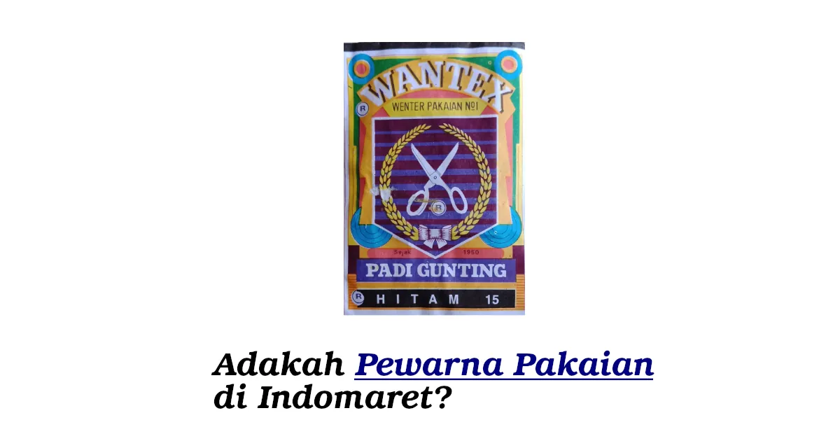 pewarna pakaian di indomaret