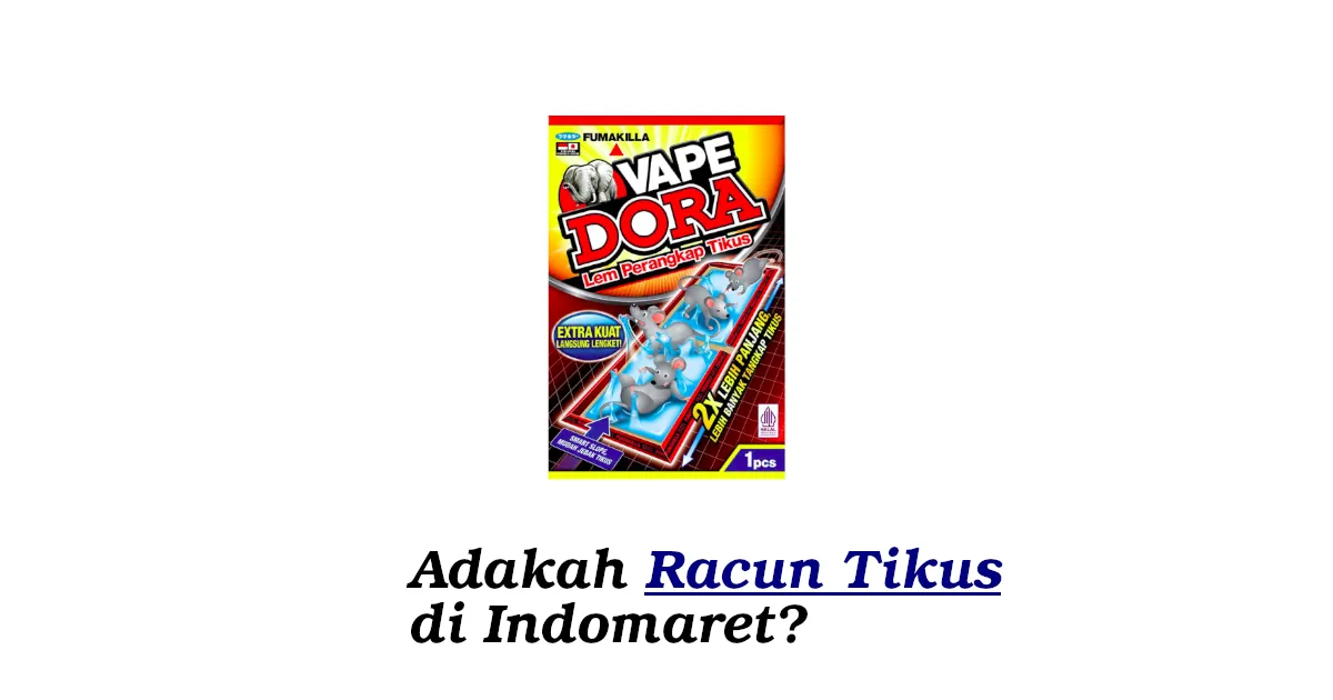 racun tikus di indomaret