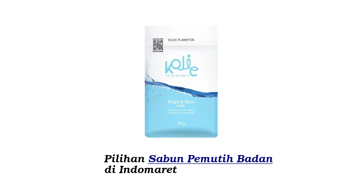 sabun pemutih badan di indomaret