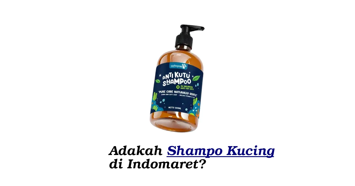 shampo kucing di indomaret