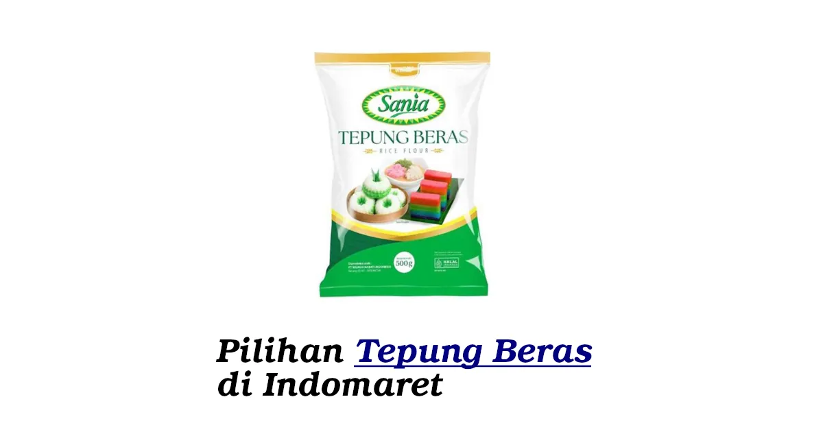 tepung beras di indomaret