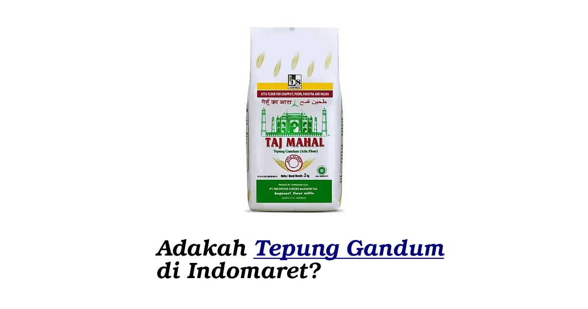 tepung gandum di indomaret
