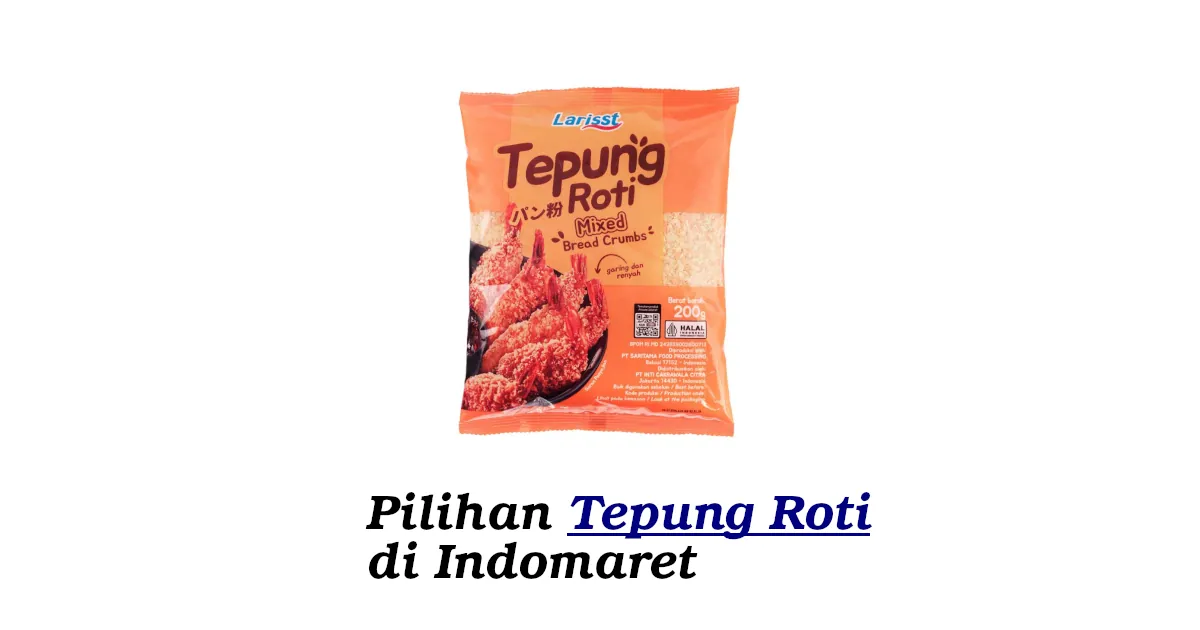 tepung roti di indomaret
